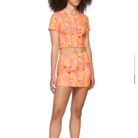 OMIGHTY Orange & Pink Blossom Stitch co-ord - Picture 7 of 8